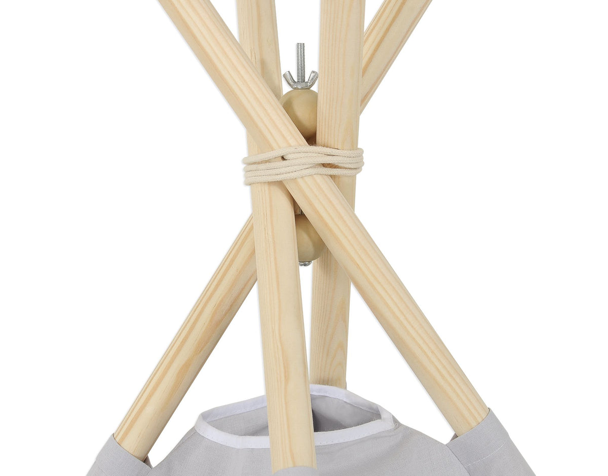 Wooden stabilizer for teepees