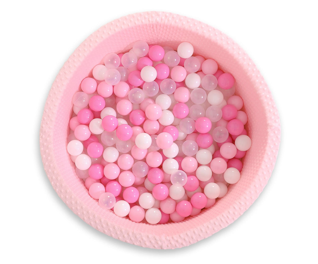 Ball-pit minky H-40 cm with balls 200pcs- pink