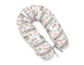 Cotton pillowcase for pregnancy pillow Longer - Turquoise train