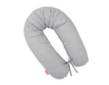 Cotton pillowcase for pregnancy pillow Longer - Grey dots