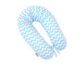 Cotton pillowcase for pregnancy pillow Longer - Chevron blue