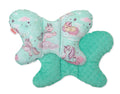 Double-sided anti shock cushion \"BUTTERFLY\" - unicorn mint