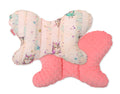 Double-sided anti shock cushion \"BUTTERFLY\" - owls cream-mint