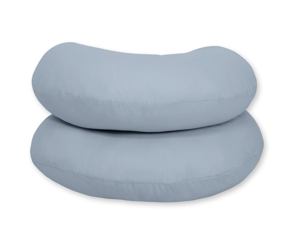 Cotton pillowcase for pregnancy Pillow C - pastel blue