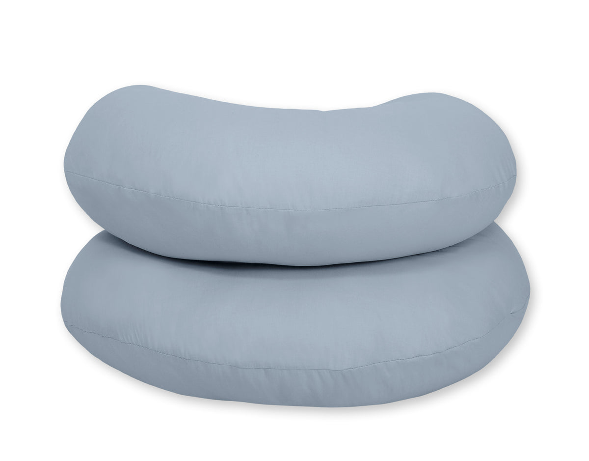 Cotton pillowcase for pregnancy Pillow C - pastel blue