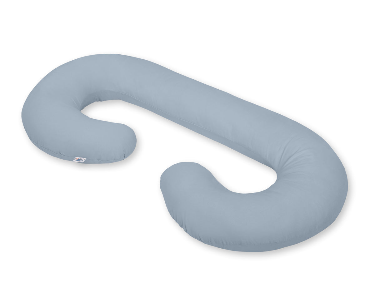 Cotton pillowcase for pregnancy Pillow C - pastel blue