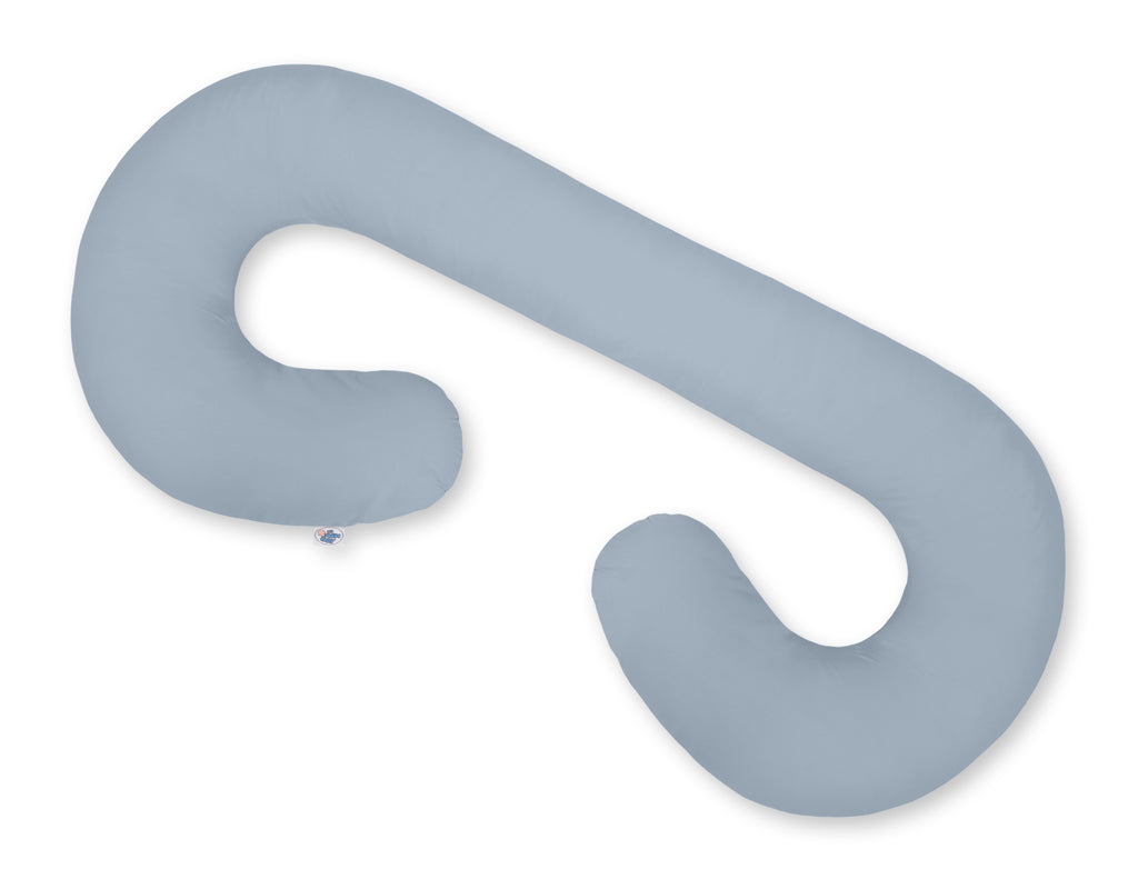 Cotton pillowcase for pregnancy Pillow C - pastel blue