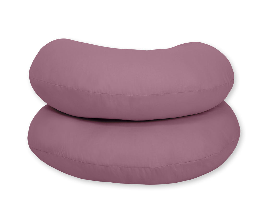 Cotton pillowcase for pregnancy Pillow C - pastel violet