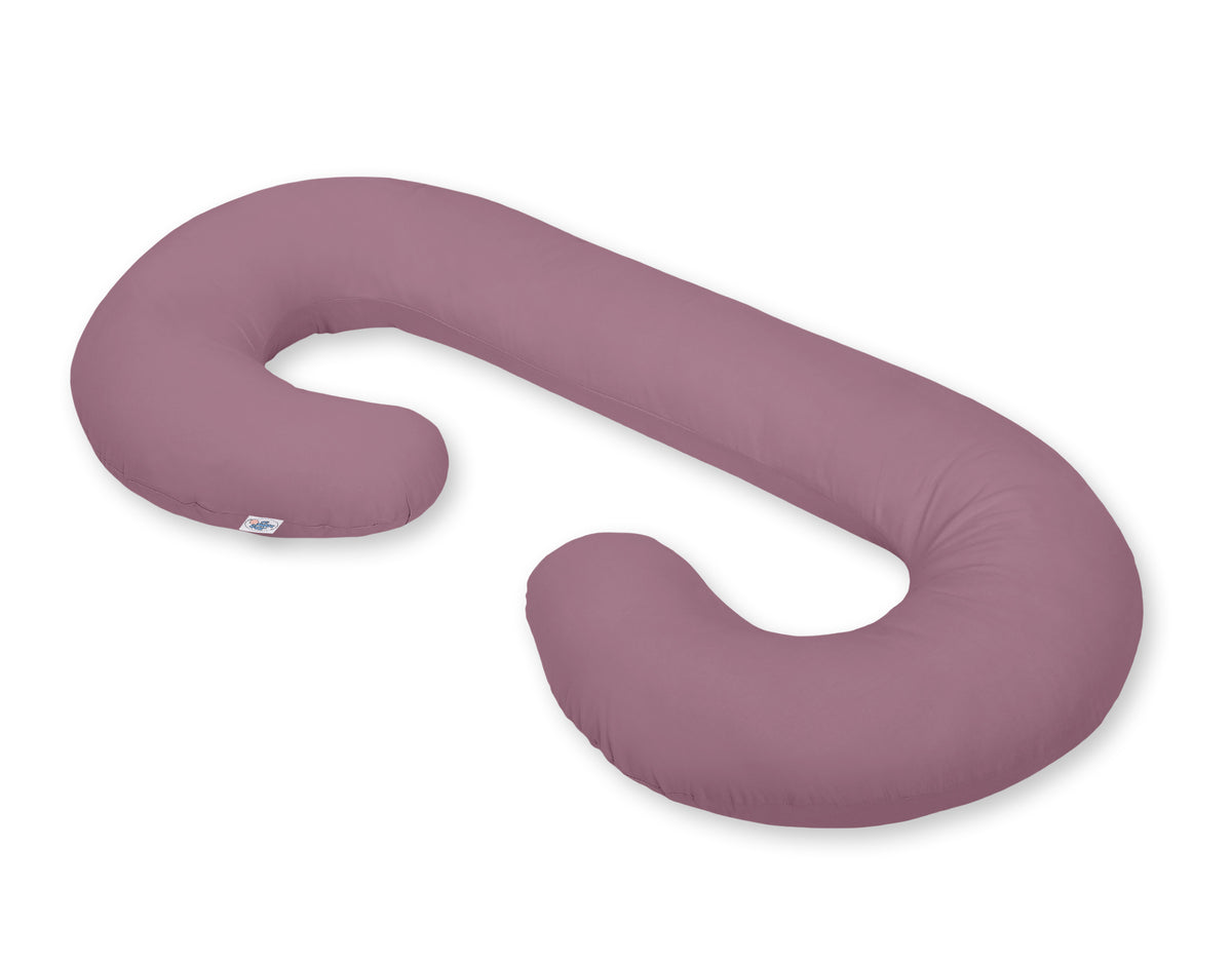 Cotton pillowcase for pregnancy Pillow C - pastel violet
