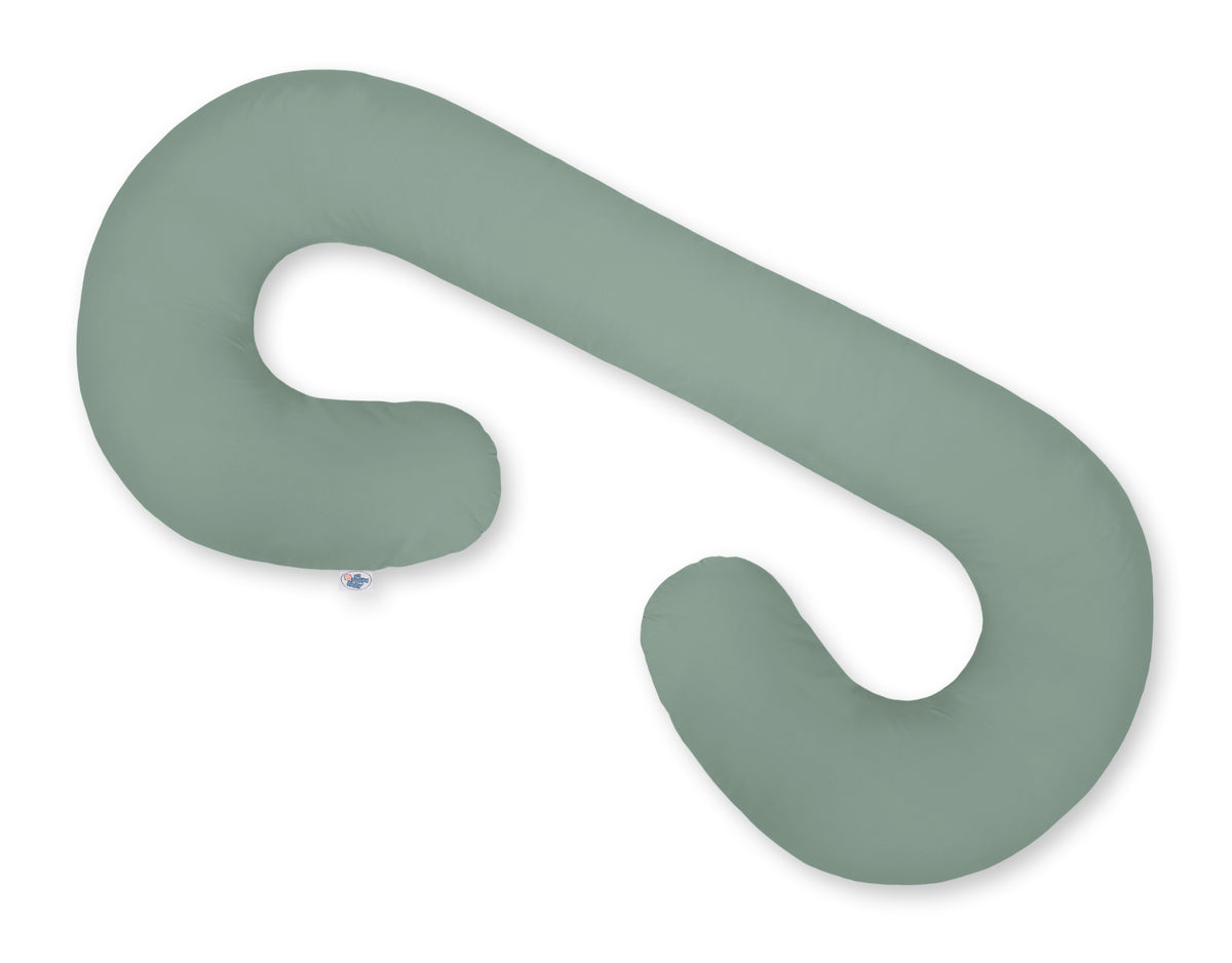 Cotton pillowcase for pregnancy Pillow C - pastel green