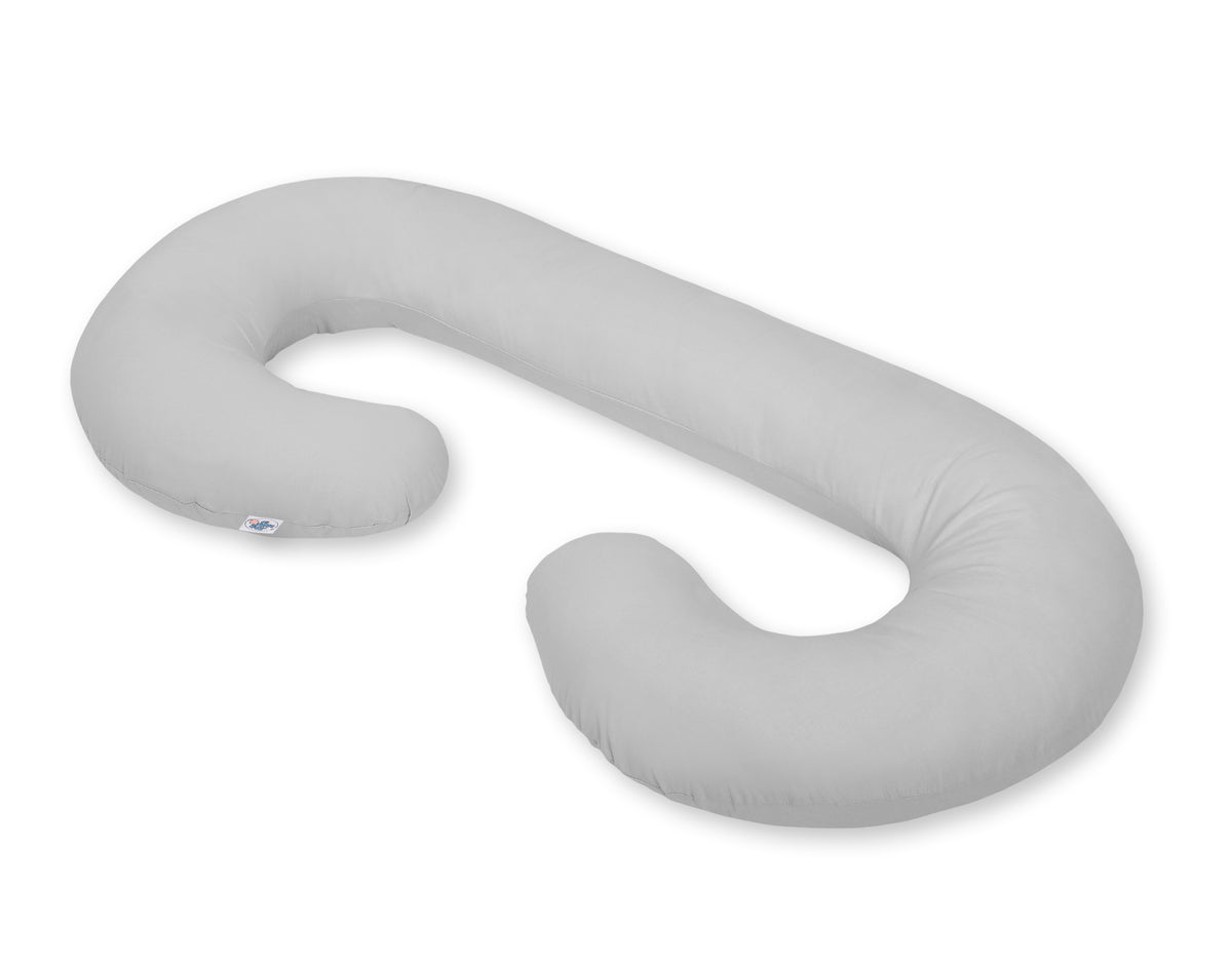 Maternity Support Pillow C, removable pillowcase - gray
