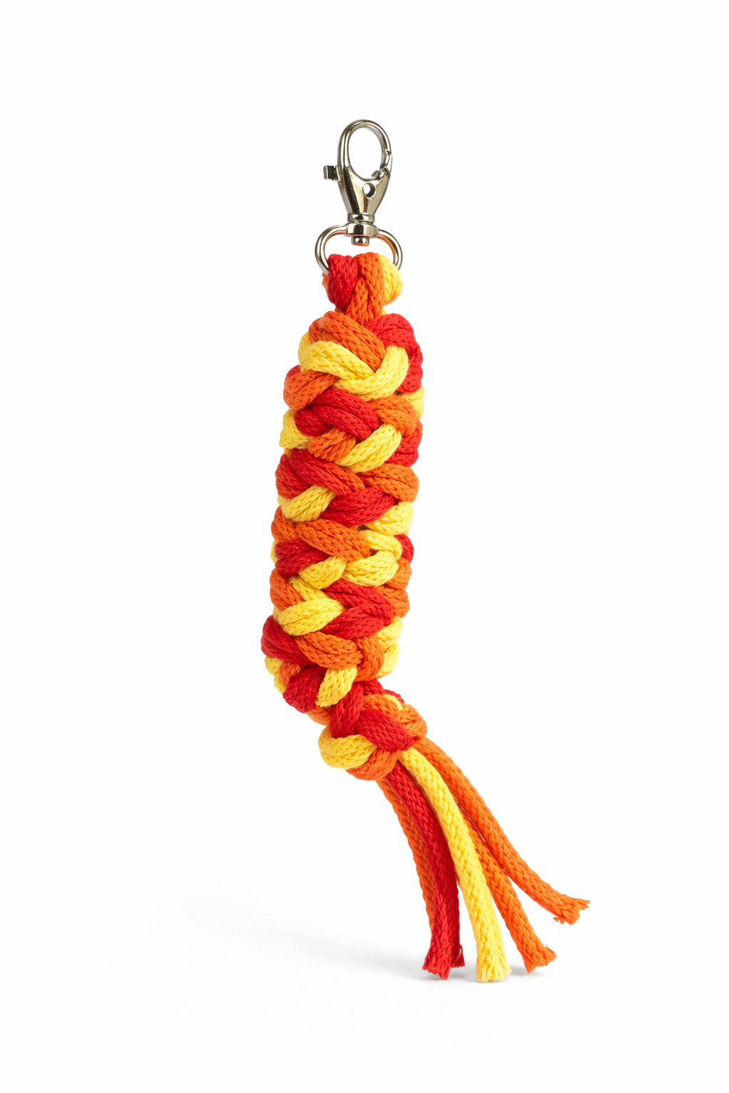 Tether for Hobby Horse made of double-twine cord - red/orange/yellow