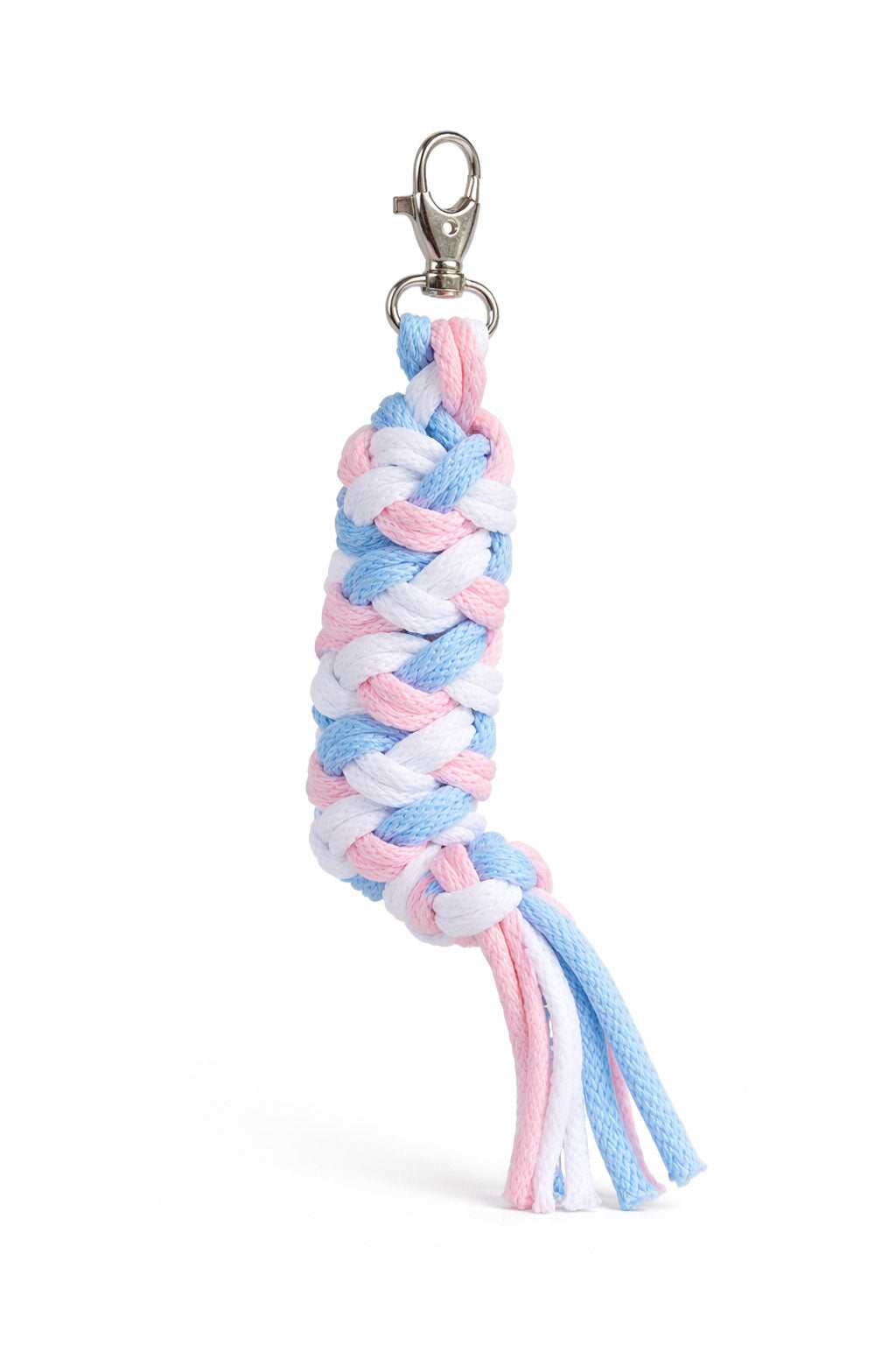 Tether for Hobby Horse made of double - blue/light pink/white