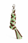 Tether for Hobby Horse made of double - hellgrün/braun/hellbeige
