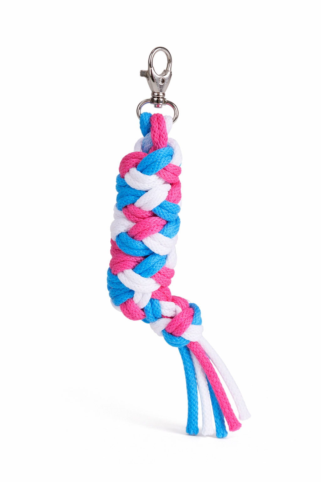 Tether for Hobby Horse made of double - dark pink/turquoise/white