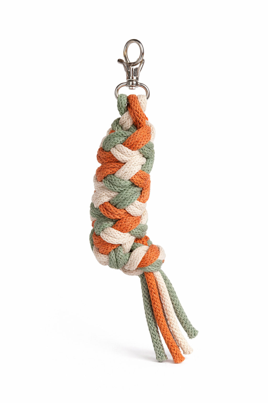 Tether for Hobby Horse made of double - light beige/pistachio/ terracotta