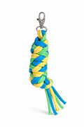 Tether for Hobby Horse made of double - light green/ turquoise/ yellow