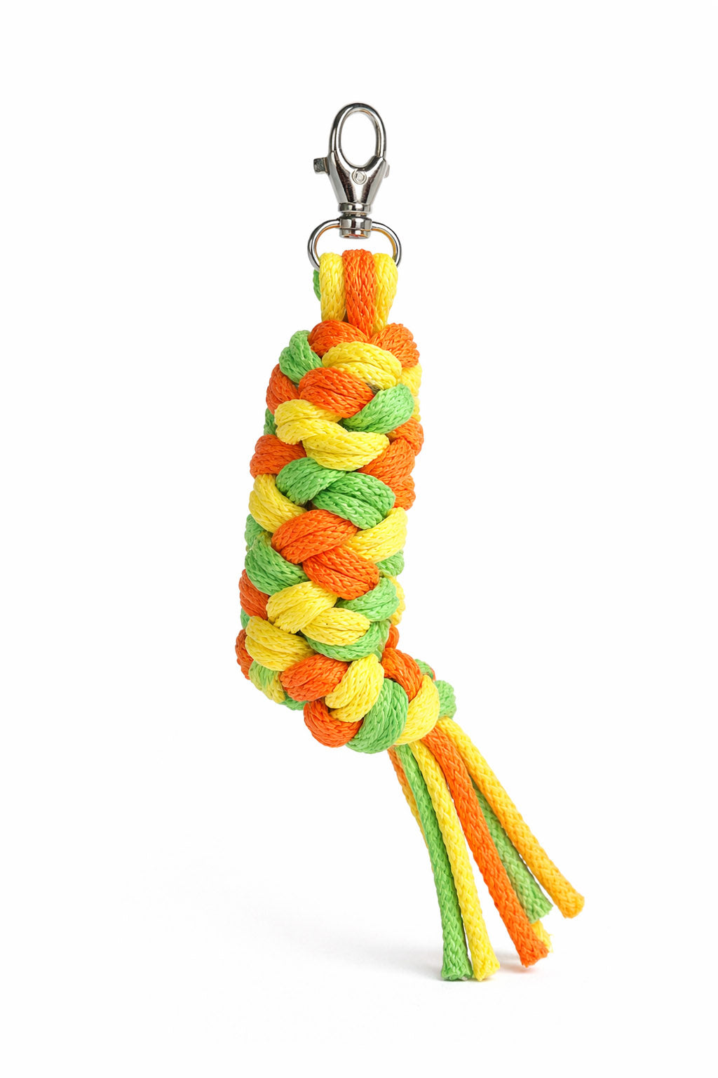 Tether for Hobby Horse made of double - yellow/light green/orange