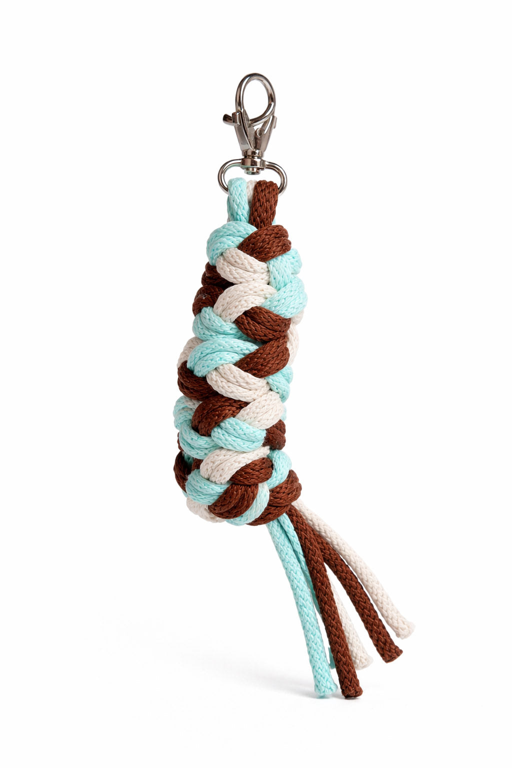 Tether for Hobby Horse made of double - light beige/brown/mint
