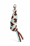 Tether for Hobby Horse made of double - light beige/brown/mint