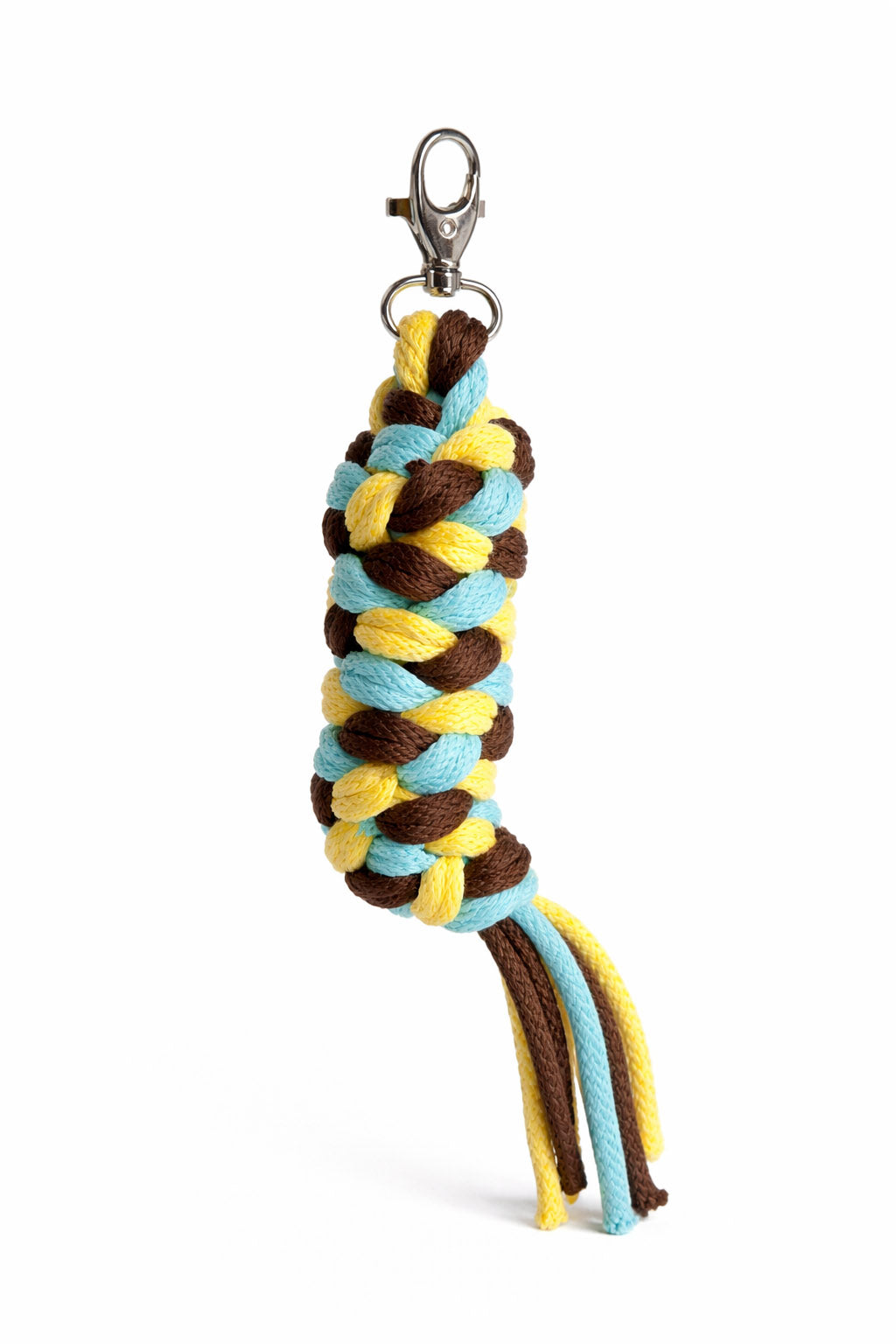 Tether for Hobby Horse made of double - yellow/mint/brown