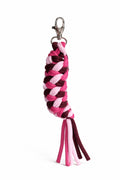 Tether for Hobby Horse made of double - light pink/dark pink/maroon