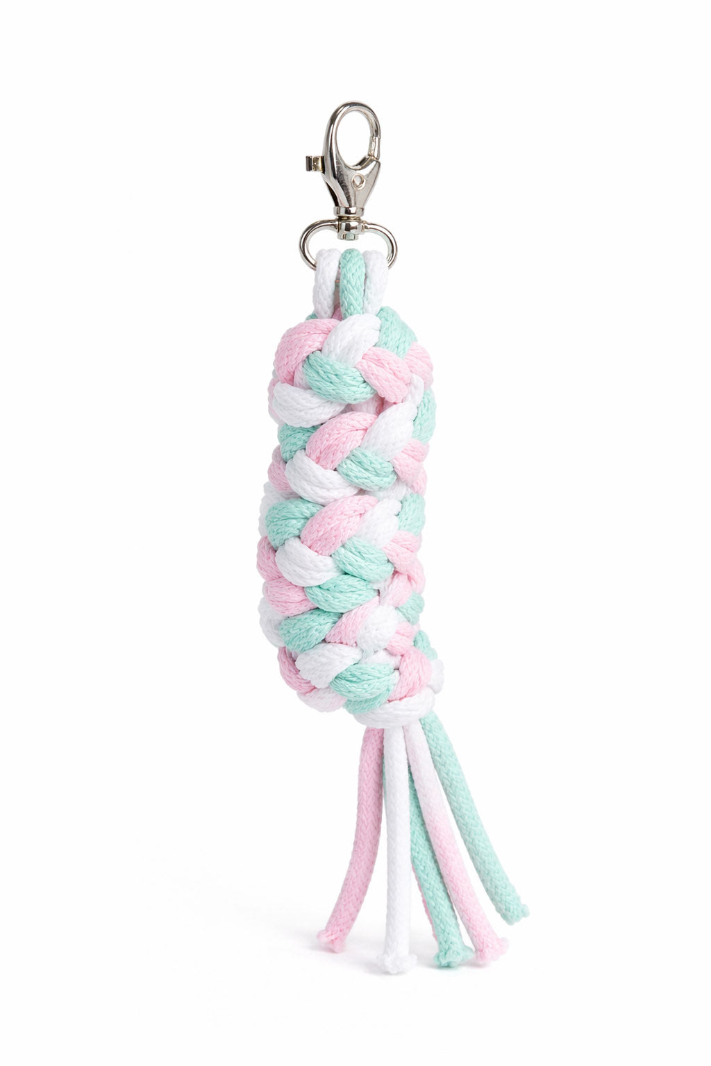 Tether for Hobby Horse made of double - light pink/mint/white