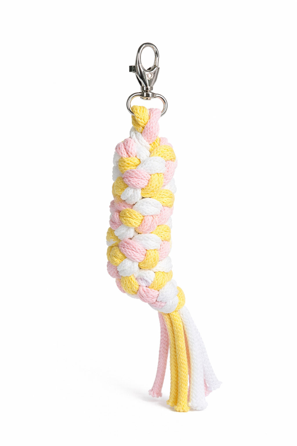 Tether for Hobby Horse made of double - light pink/yellow/white