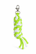 Tether for Hobby Horse made of double-twine cord - neon green/ white
