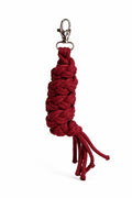 Tether for Hobby Horse made of double-twine cord - burgundy