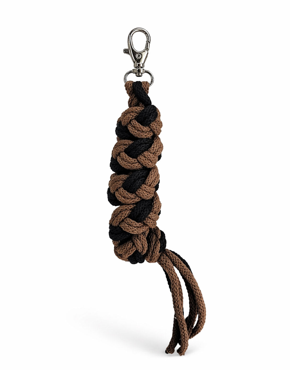 Tether for Hobby Horse made of double-twine cord - black- brown