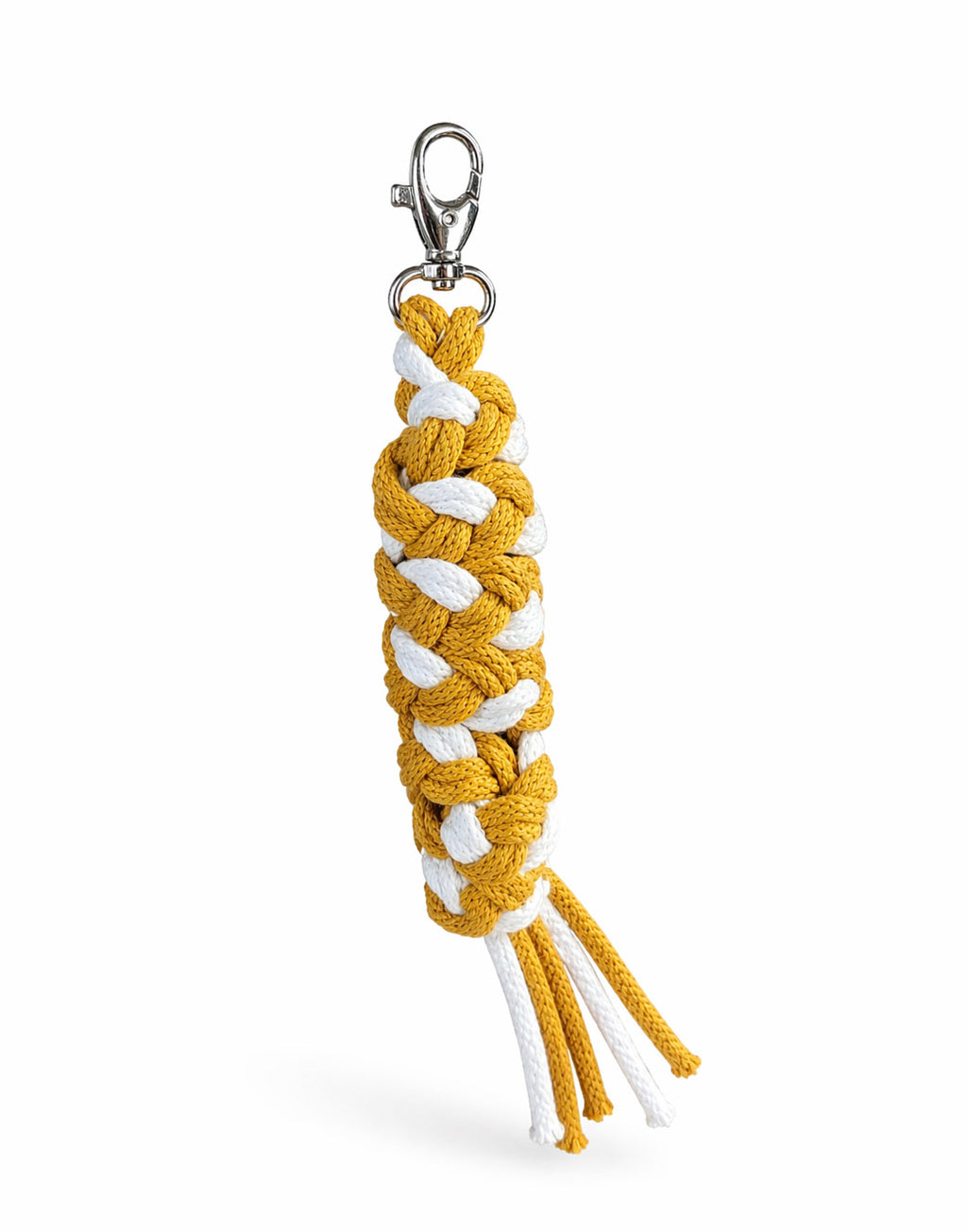 Tether for Hobby Horse made of double-twine cord - white-honey yellow