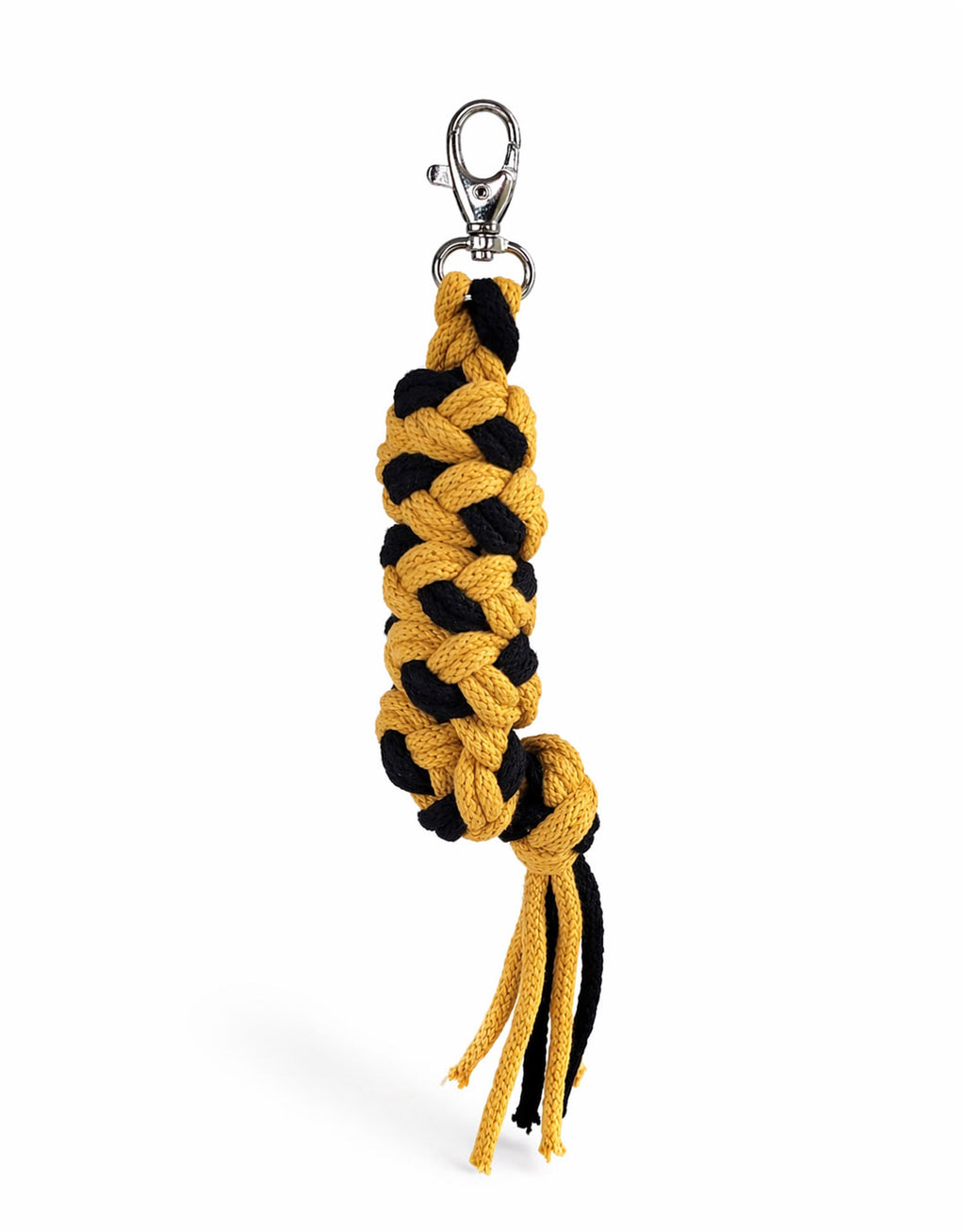 Tether for Hobby Horse made of double-twine cord - black- honey yellow