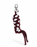 Tether for Hobby Horse made of double-twine cord - white-plum