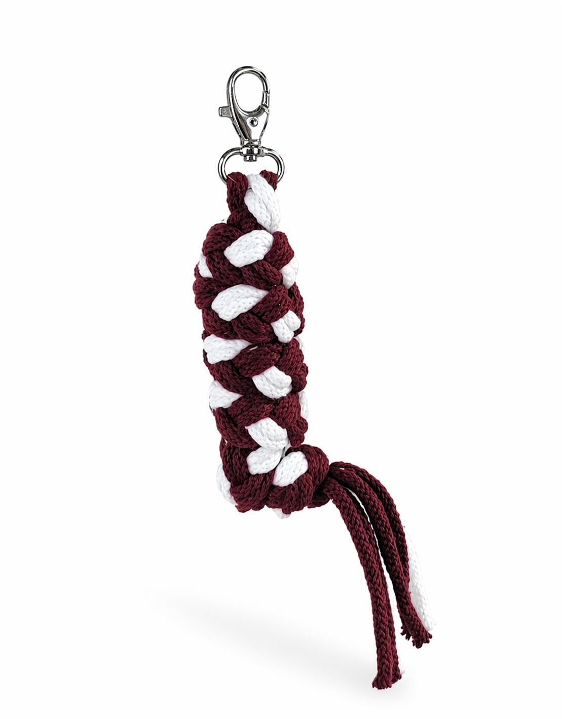 Tether for Hobby Horse made of double-twine cord - white-plum