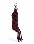 Tether for Hobby Horse made of double-twine cord - black- plum