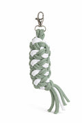 Tether for Hobby Horse made of double-twine cord - white- sage