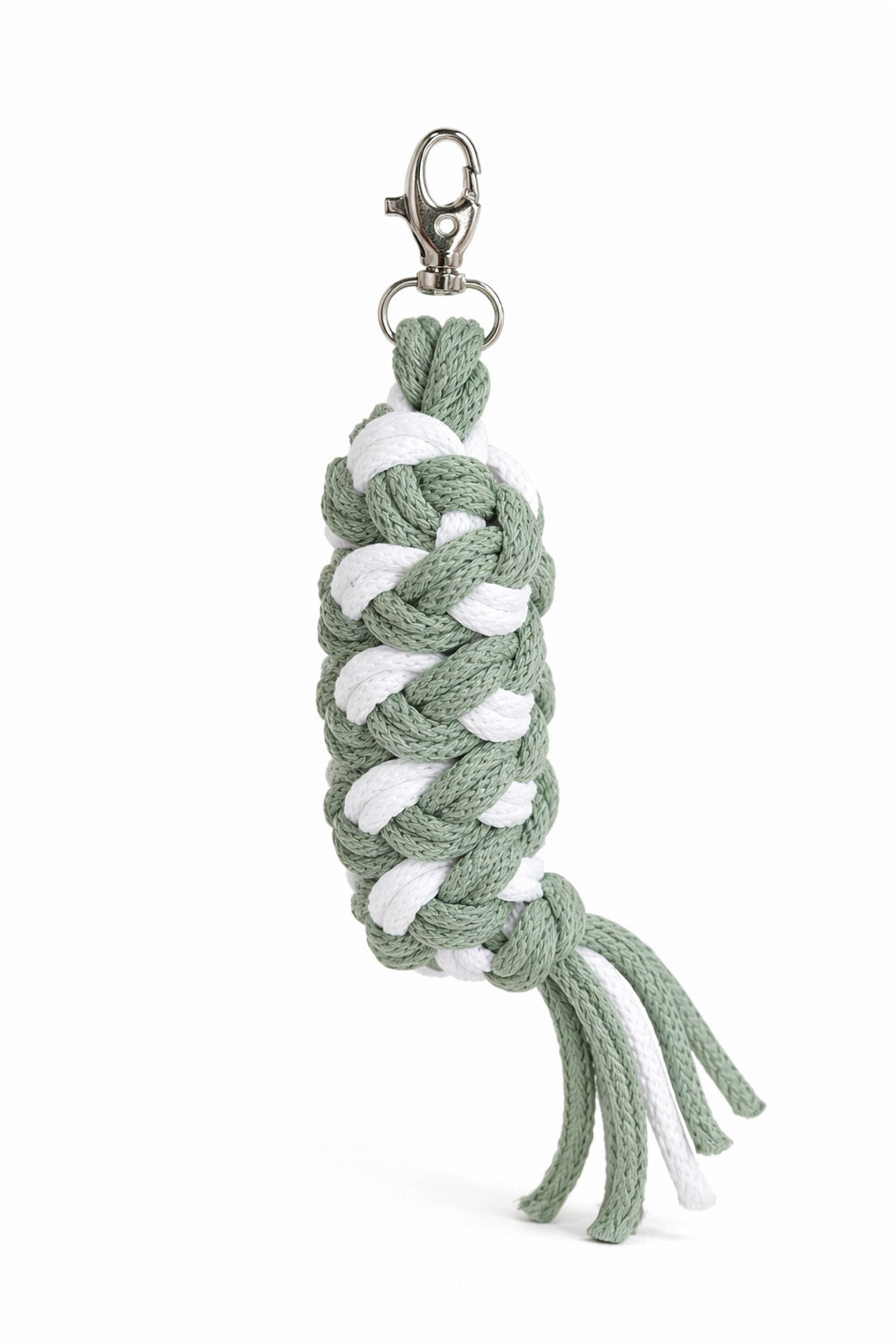 Tether for Hobby Horse made of double-twine cord - white- sage