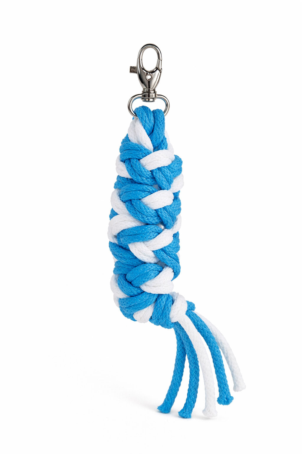 Tether for Hobby Horse made of double-twine cord - white- turquoise