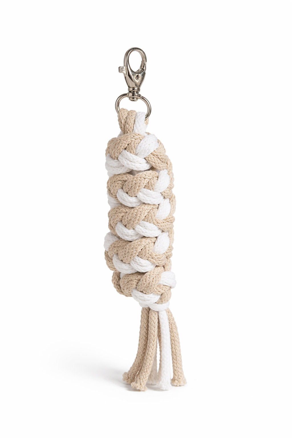 Tether for Hobby Horse made of double-twine cord - white-beige