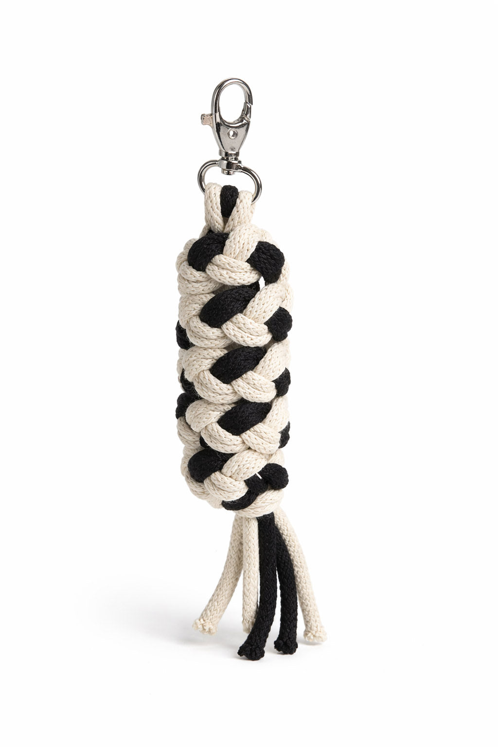 Tether for Hobby Horse made of double-twine cord - black-beige