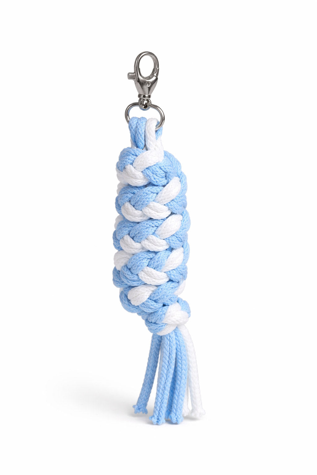 Tether for Hobby Horse made of double-twine cord - white-light blue