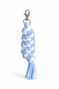 Tether for Hobby Horse made of double-twine cord - white-light blue