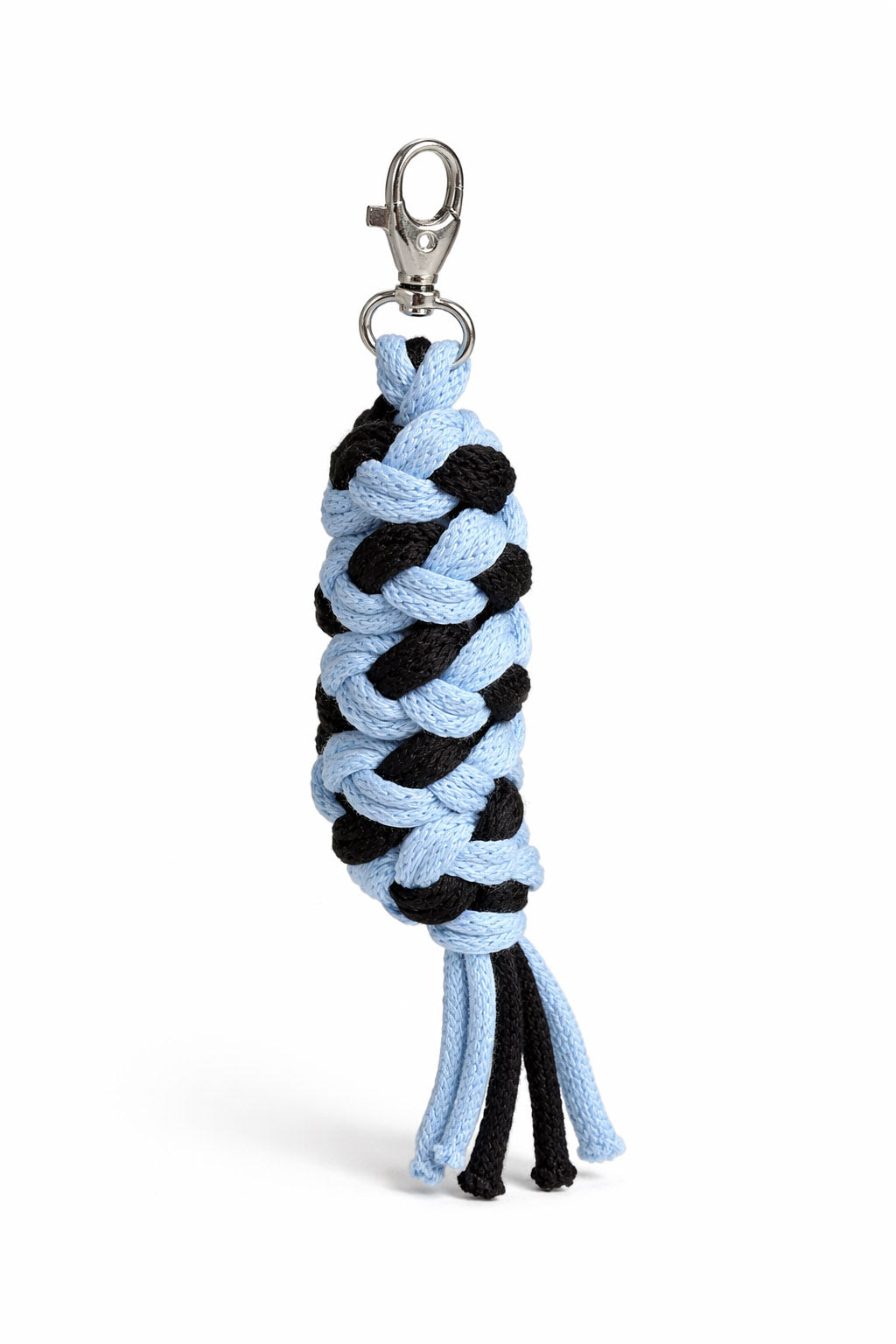 Tether for Hobby Horse made of double-twine cord - black-light blue