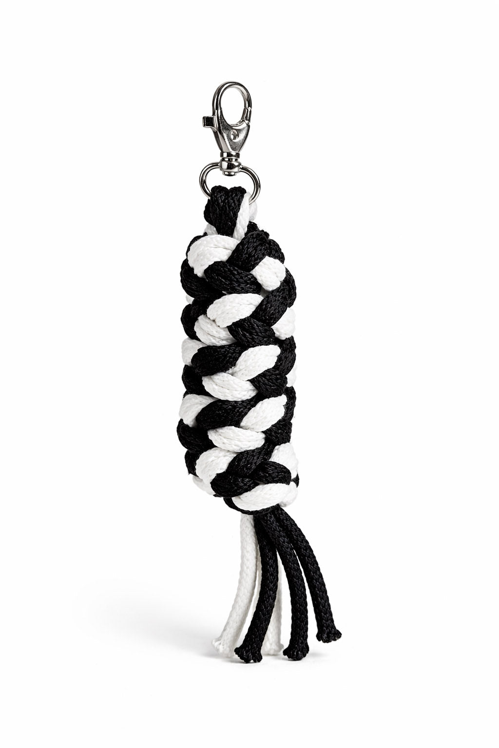 Tether for Hobby Horse made of double-twine cord - white-black