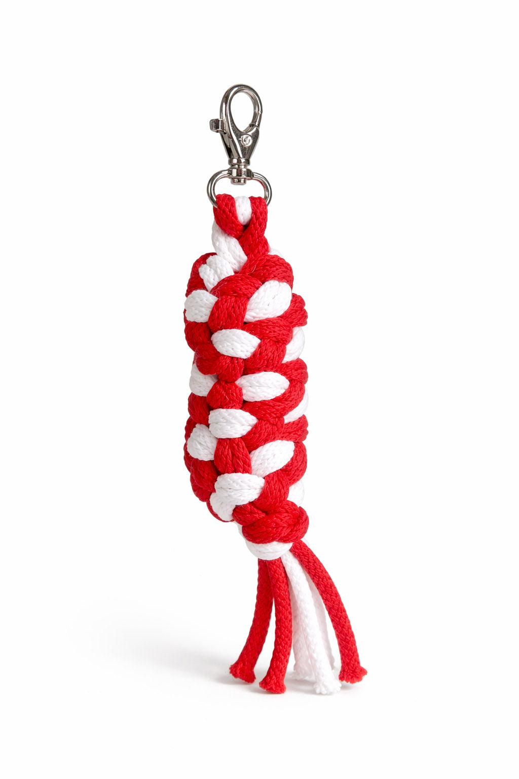 Tether for Hobby Horse made of double-twine cord - white-red