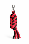 Tether for Hobby Horse made of double-twine cord - black-red