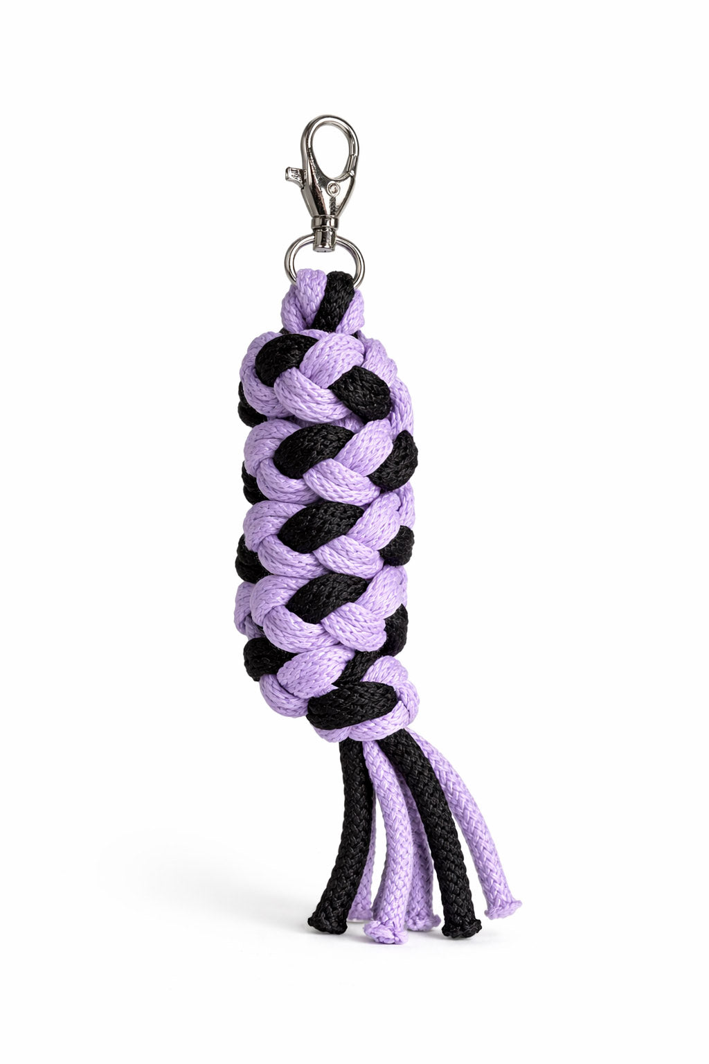 Tether for Hobby Horse made of double-twine cord - black-purple