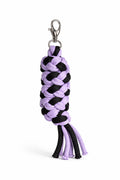 Tether for Hobby Horse made of double-twine cord - black-purple
