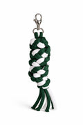 Tether for Hobby Horse made of double-twine cord - white-bottle green
